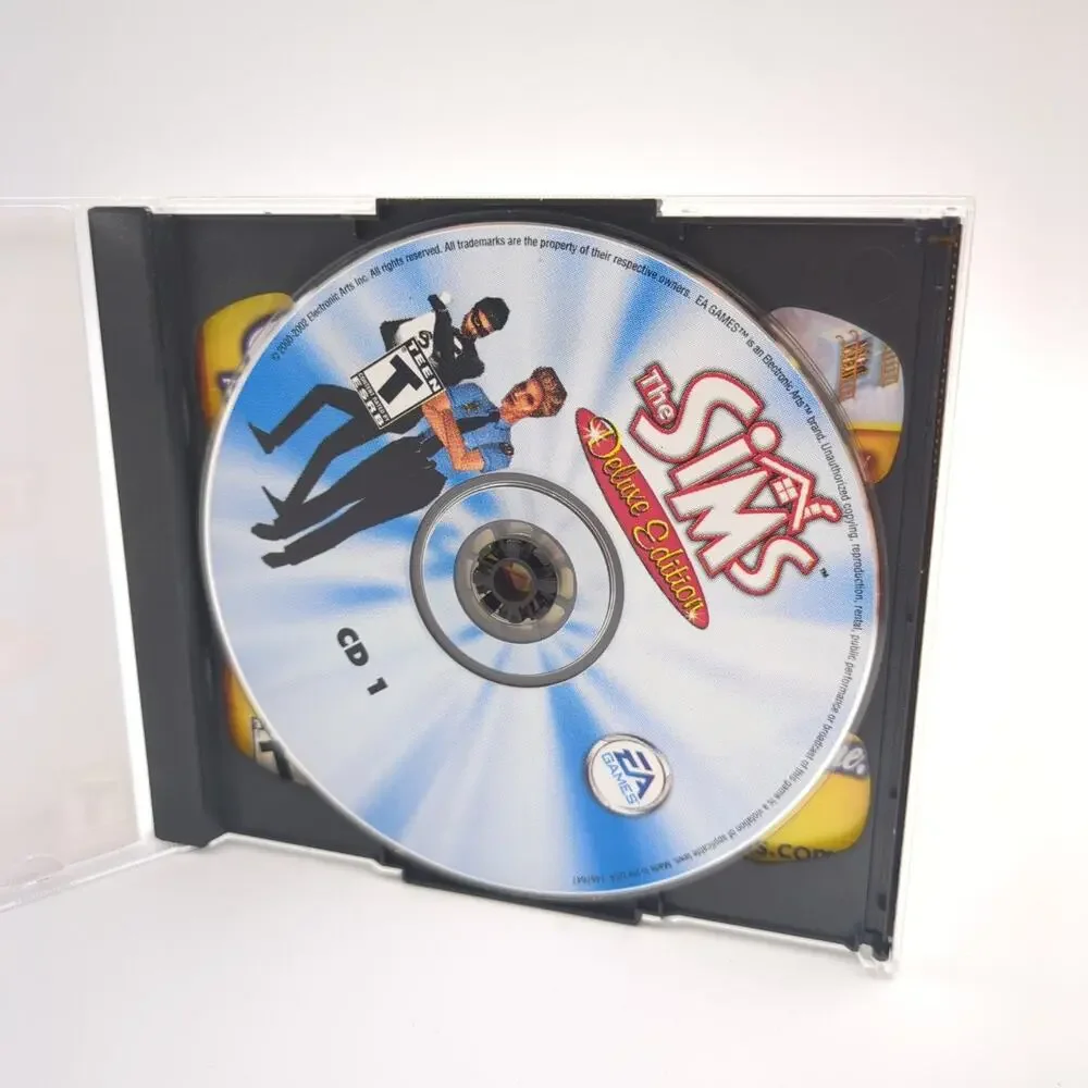 The Sims Deluxe Edition PC CD ROM Video Game Life Simulation 2002 EA Games